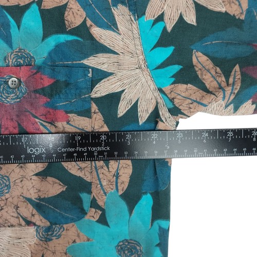 Vtg Dockers Levis Hawaiian Shirt Mens Medium Short Sleeve Floral Colorful Button - Picture 5 of 7