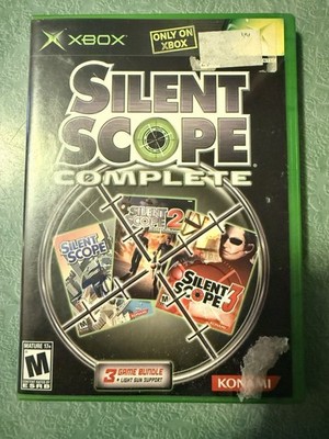 Konami Silent Scope Complete Xbox Light Gun Shooter M NTSC-U/C 2003