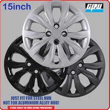 4 Pack 15 Bolt-on Steel Hubcaps For 2018-2022 Hyundai Accent Sedan Wheel Cover