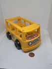 Vintage Fisher Price little people yellow mini bus Nursery School 929