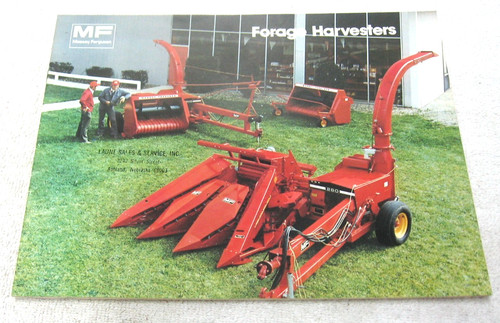 VINTAGE 1977 MASSEY FERGUSON TRACTOR FORAGE HARVESTERS BROCHURE