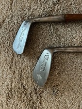 antique vintage hickory wood shaft golf clubs
