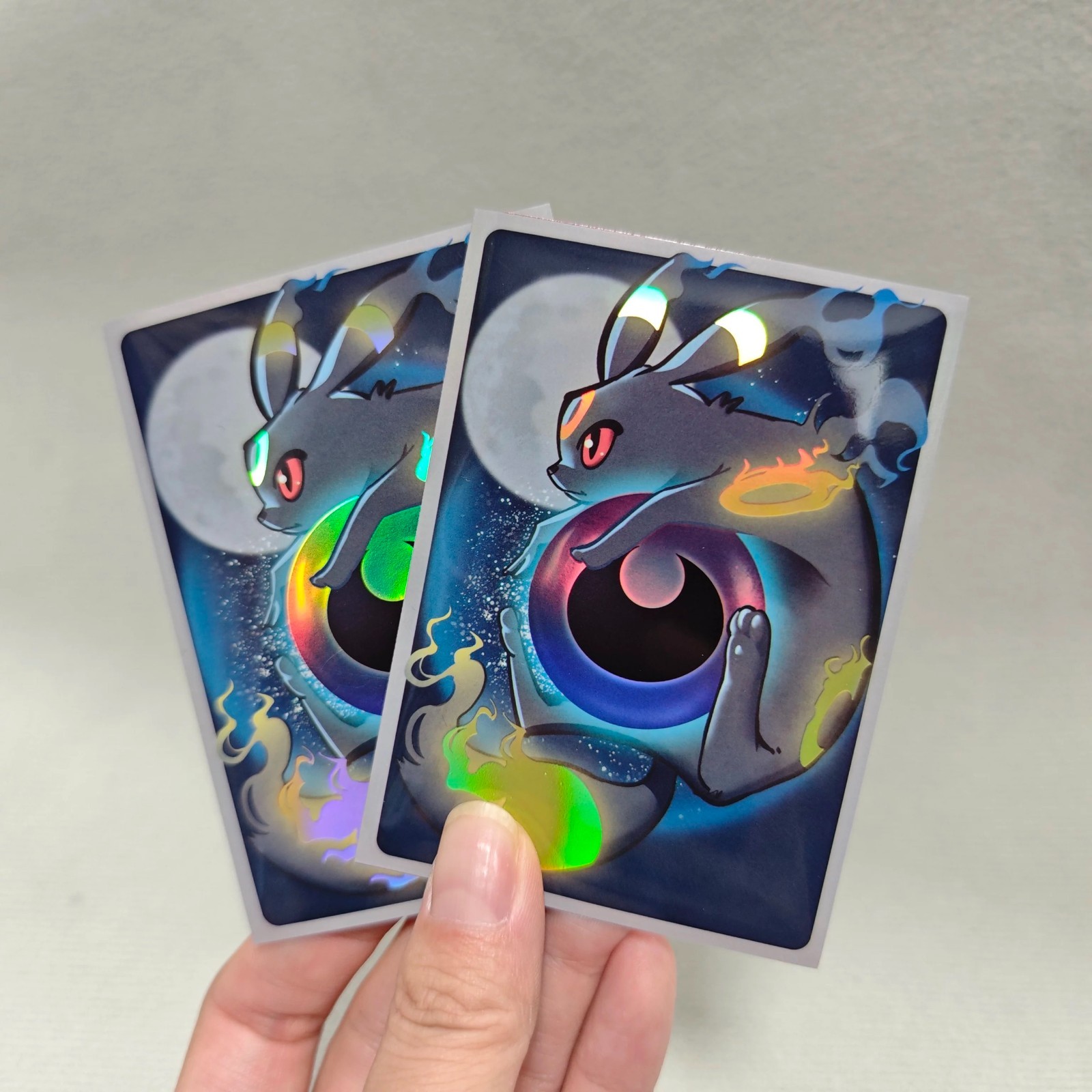 Trading Card Pokemon CCG Card Sleeves 67X92mm Iridescent Standard Size