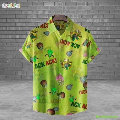 Mars Attacks Ack Ack Horror Movie Halloween All Over Print 3D Hawaiian Shirt