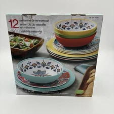 Pandex 12-piece Melamine Dinnerware Set NIB