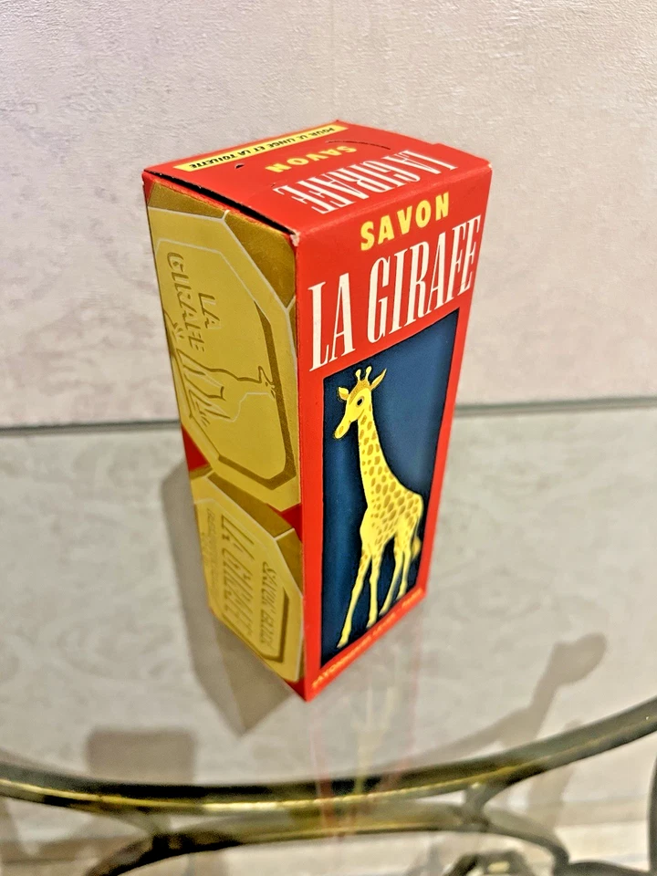 Ancienne boite de 2 savons "LA GIRAFE" savonneries Lever Paris. ( SUPER état ) - Photo 4/4