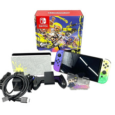Console Nintendo Switch 64 Go OLED Splatoon 3 Edition Boîte Occasion Excellent