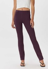 QUINCE burgundy straight leg pants sz M