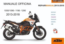 MANUALE OFFICINA FULL  KTM 1050-1090-1190-1290  ITALIANO ,MULTILINGUAL 2013-2018