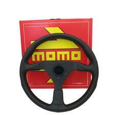 340mm 14 Momo Montecarlo Genuine Leather Thickened Spoke Sport Steering Wheel