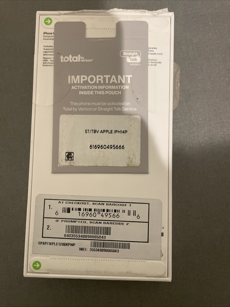 Apple iPhone 14 Plus 128GB MQ3R3LL/A Midnight, Starlight