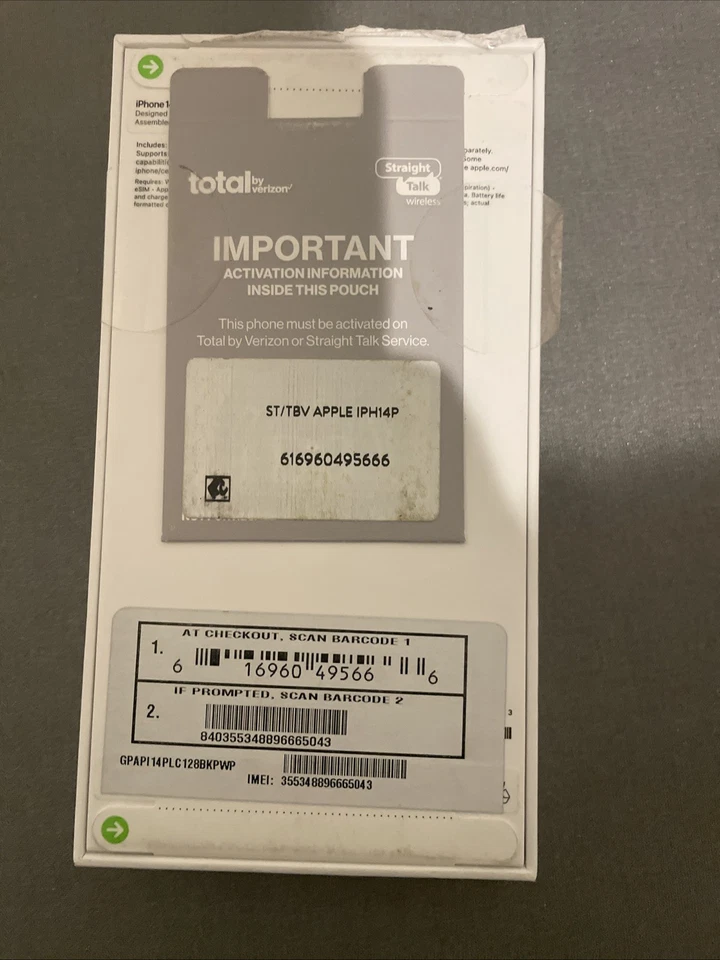 Apple iPhone 14 Plus 128GB MQ3R3LL/A Midnight, Total By Verizon - Image 3 of 3