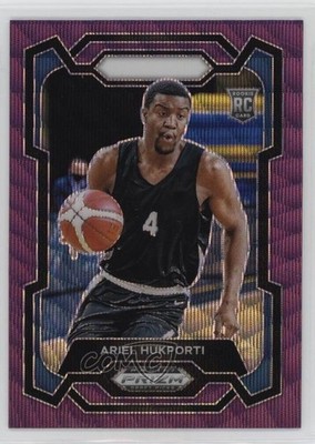 2024-25 Panini Prizm Draft Picks Purple Wave Ariel Hukporti #78 Rookie RC 18ef