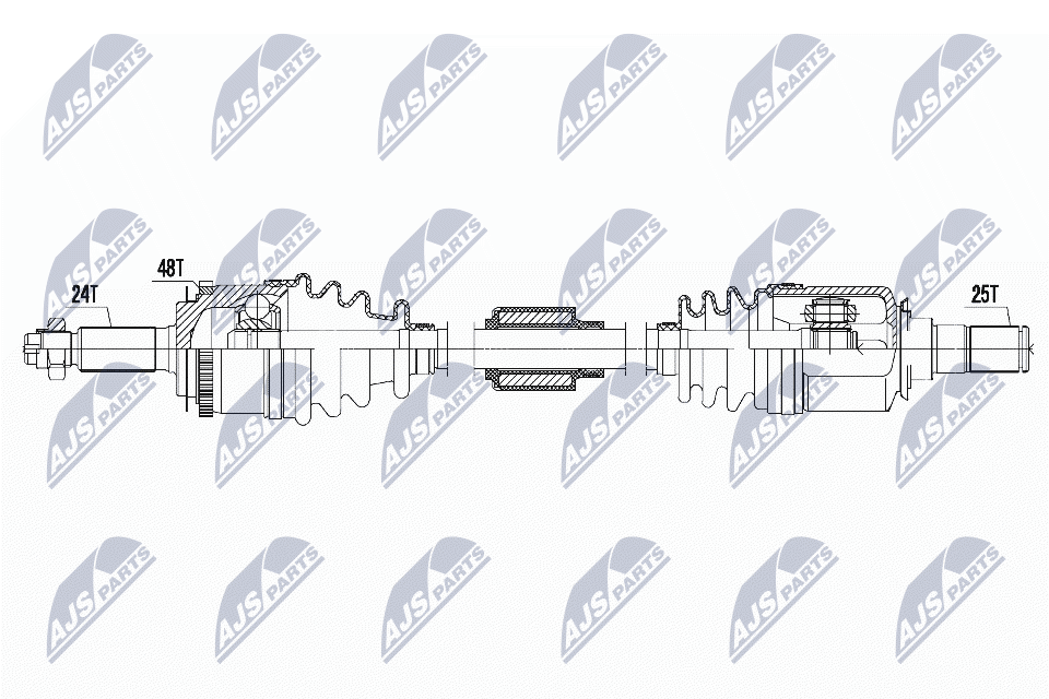 Front Right NTY NPW-HY-622 Drive Shaft for HYUNDAI - Image 4