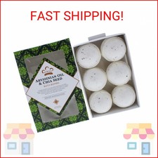 Nubian Heritage Bath Bomb Abyssin Chia, 6 Bath Bombs
