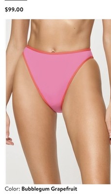 L*Space Women's Nora Bottom Bitsy Bubblegum/grapefruit M