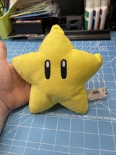 Super Mario Bros Star Plush Toy 8 inch Soft Stuffed Pillow All Star Collection