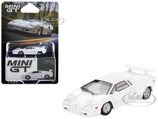 LAMBORGHINI COUNTACH "25TH ANNIVERSARY" WHITE 1/64 DIECAST BY MINI GT MGT01134