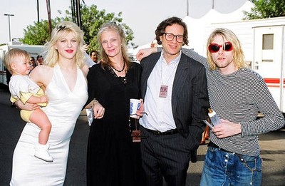 Courtney Love Frances Bean Cobain Danny Goldberg wife Kurt Cobain - Old Photo 3