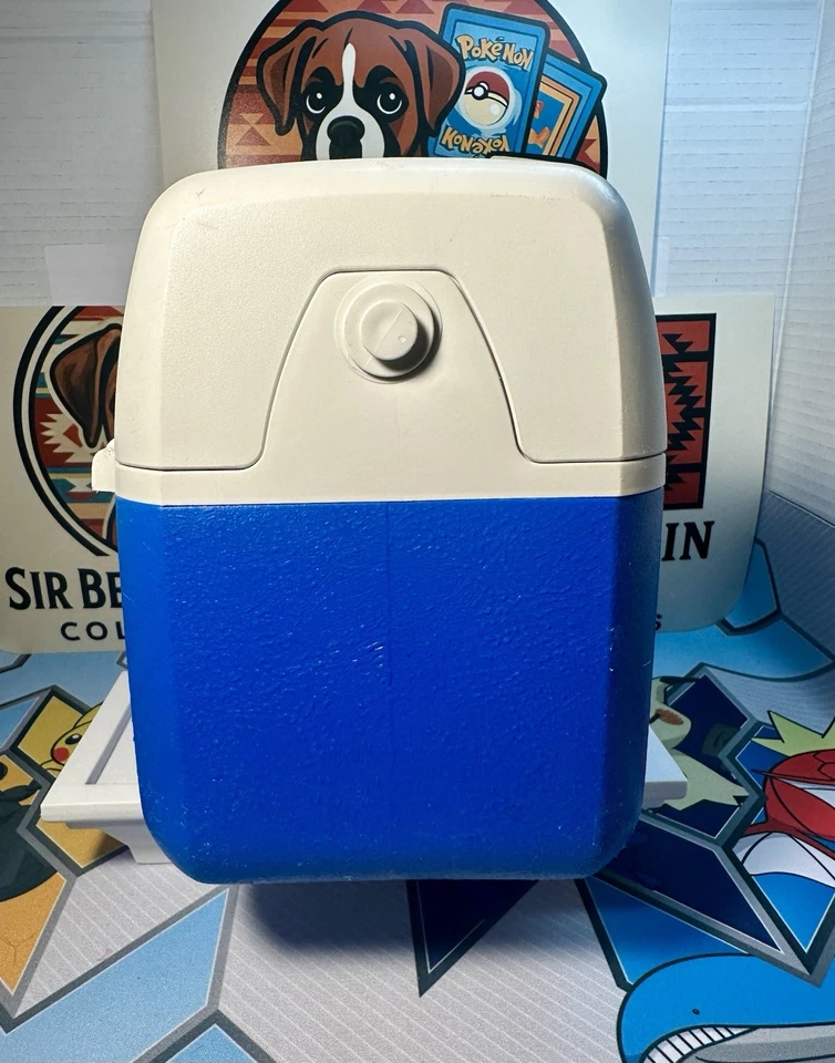 Enfriador de almuerzo aislado COLEMAN Sport PAK de colección de los años 80 azul RARO puerta trasera Foto 2 de 4