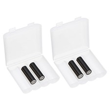Battery Organizer Storage Box, 4 x 21700 Battery Storage Case Holder Pack of 2