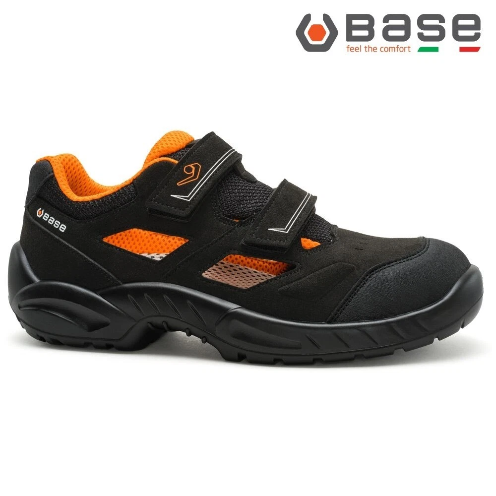 Mens BASE Lingotto Safety Shoes Sandal Lightweight Work Sliders S1PS LG FO SR SZ