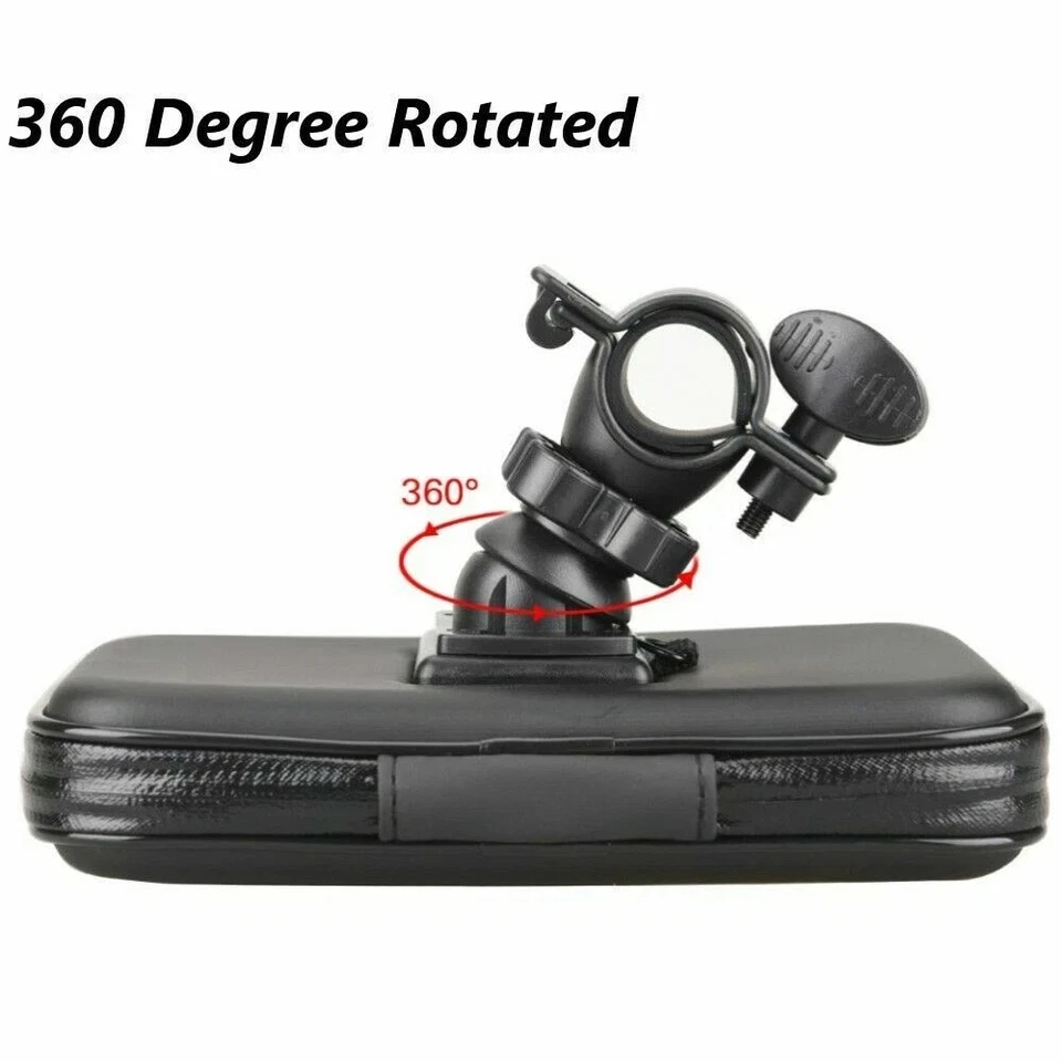 New 360° Bicycle Bike Waterproof Case Mount Holder Cover For Mobile Phones - Image 4 of 4