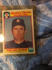 1986 Topps Quaker Chewy Granola Bars - Nolan Ryan #12