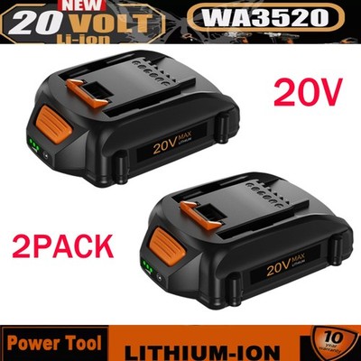 2PACK For WORX 20V MAX Extend Lithium Battery WA3520 WA3525 WA3575 WG155