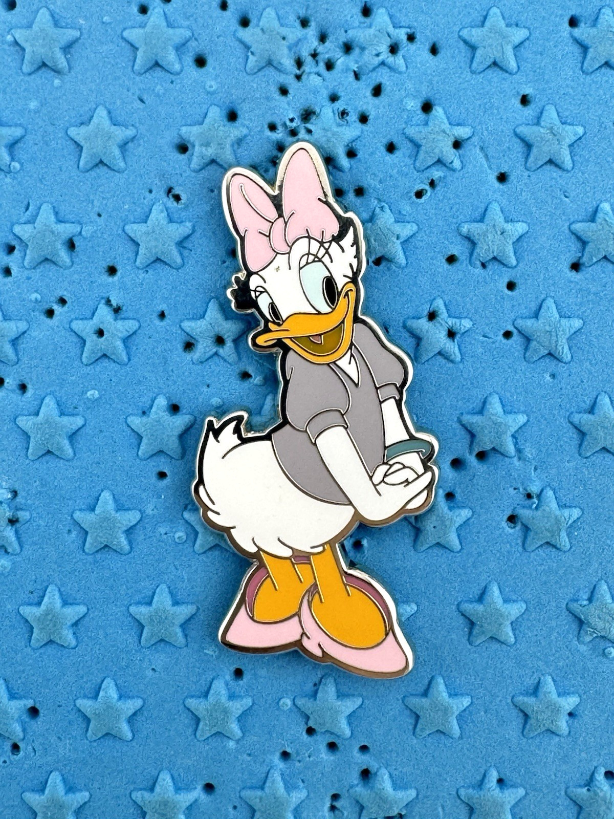 Disney Pin Daisy Duck Clasping Hands Pin Officially Licensed by Monogram M.I.I.