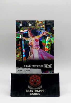 2022 Yuka Sakazaki Upper Deck Allure AEW Logo Parallel /299 Star Futures 