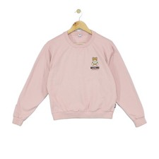 Moschino Sweatshirt Womens Size M Pink Casual Designer Bear