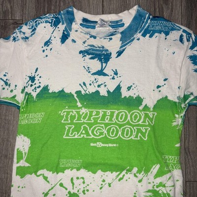 Disney Typhoon Lagoon Shirt Mens Small All Over Print Walt Disney World Tee