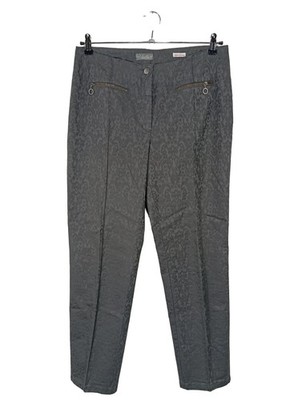 VANILIA Stoffhose Damen Hose Gr. DE 44 dunkelgrau Casual-Look