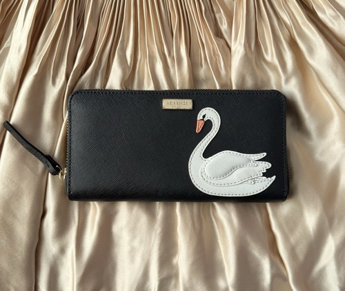 Kate Spade Swan Around Neda Zip Around Wallet