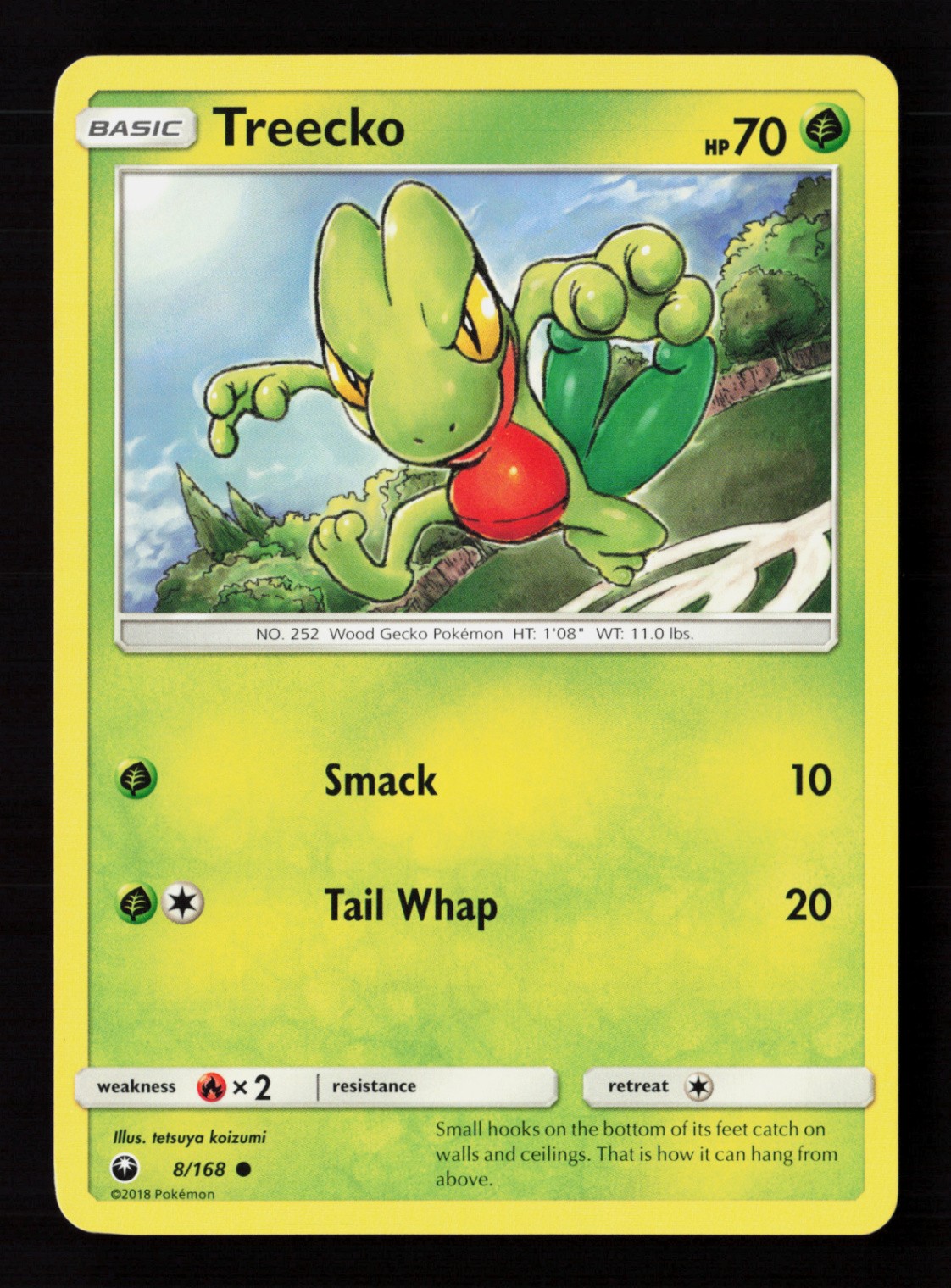 Treecko (8) 8/168 Normal Pokemon TCG SM - Celestial Storm LP