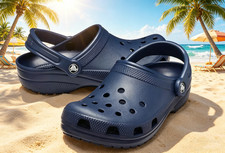 Crocs Classic Clogs Lightweight Comfort Shoes Waterproof Beach Garden Slip On