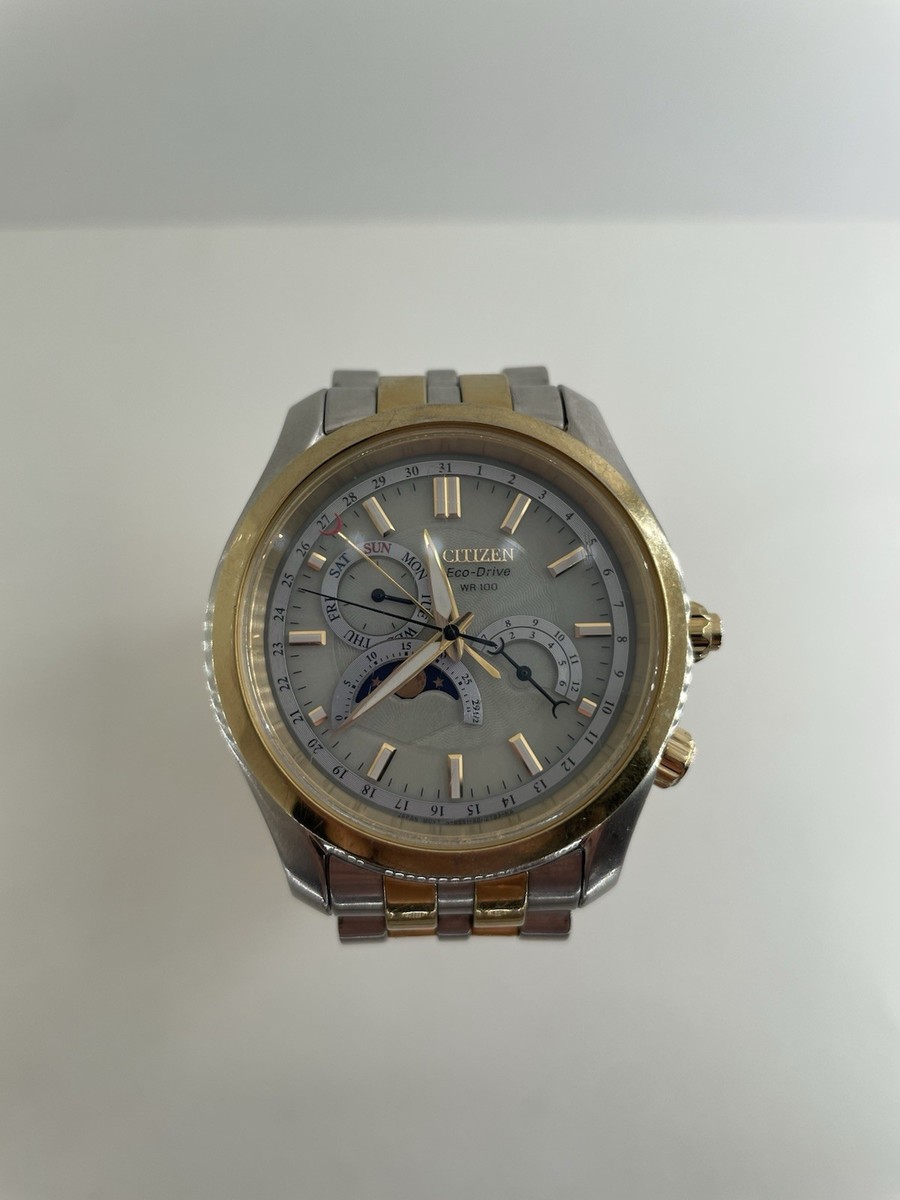 シチズン Eco-Drive 8651-S025168 メンズ腕時計 Men's SOLAR MULTIFUNCTION MOONPHASE Watch CITIZEN Eco-Drive 8651