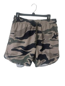 NFQ Men's XL Training Shorts - DCU Camo Unlined with Pockets 6” Inseam