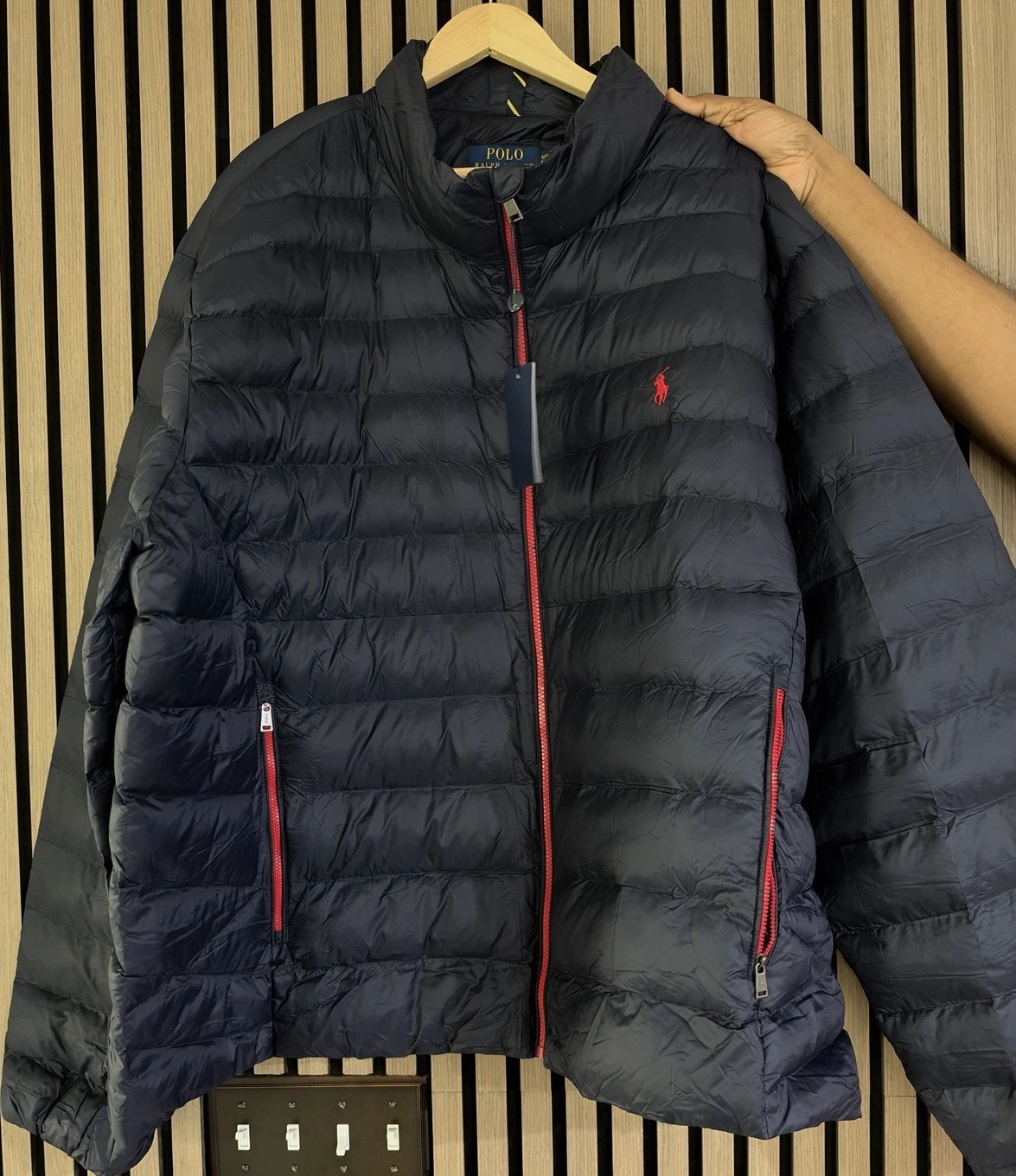 Polo Ralph Lauren Men’s The Colden Packable Jacket Blue Size 4XL Big and Tall - product detail image 1
