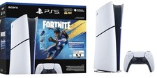 PlayStation 5 SLIM Digital Edition Fortnite Code Bundle 825GB 4K UHD Wi-Fi HDR