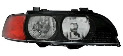 Scheinwerfer rechts für 5er BMW E39 -2000 Halogen / Blinker in Gelb / inkl. LWR