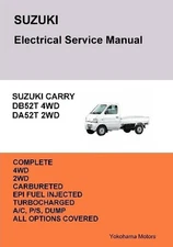 Suzuki Carry Truck Electrical Service Manual Db52t Da52t by James Danko (English