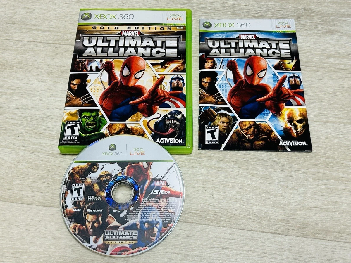 Marvel: Ultimate Alliance Microsoft Xbox 360 Video Games for sale