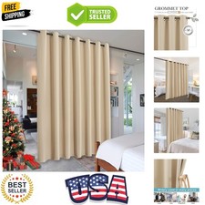 Wall Divider Curtain for Living Room, Noise Reduction Privacy Curtain with An...