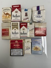 Lotto Pacchetti Sigarette Vintage Vuoti Miste Ms Marlboro Camel Dunhill