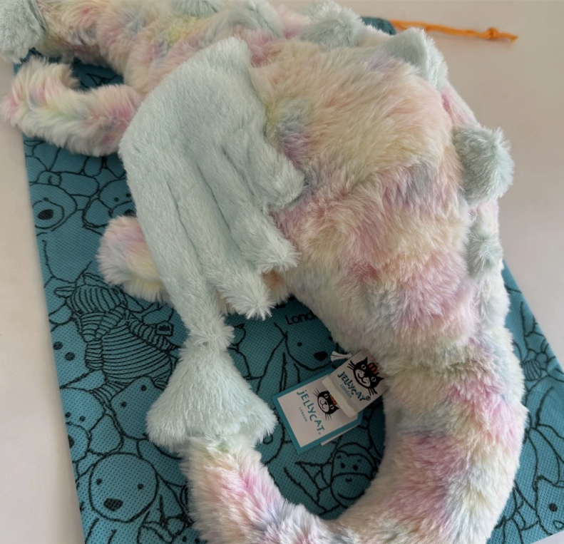 Rare Jellycat Lazulia Dragon 50cm Large Plush Doll, New with Tags
