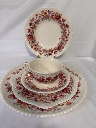 Johnson Brothers “Margaret Rose” Plates Two 5-Piece Place Settings (10 Total) - Picture 1 of 12