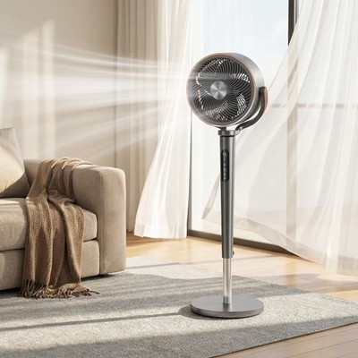 HOMCOM Standventilator Luftzirkulator Lüfter mit 12 Geschwindigkeitsstufen
