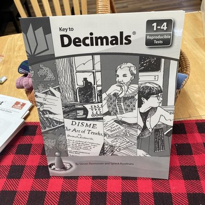 Key to Decimals Reproducible Math Tests Books 1-4 Key Curriculum, New Homeschool